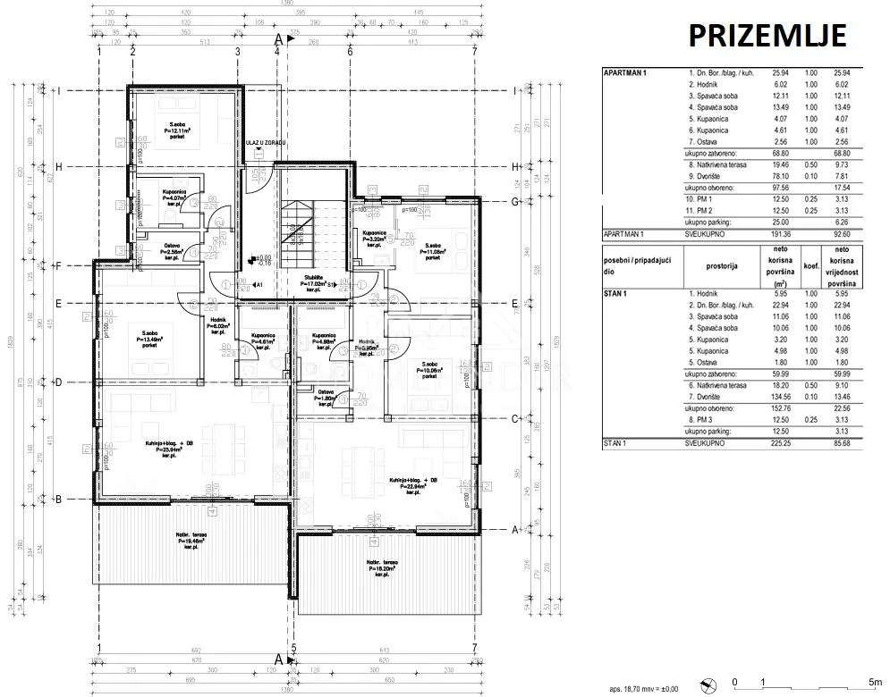 Apartment - Novalja, 92.6m2