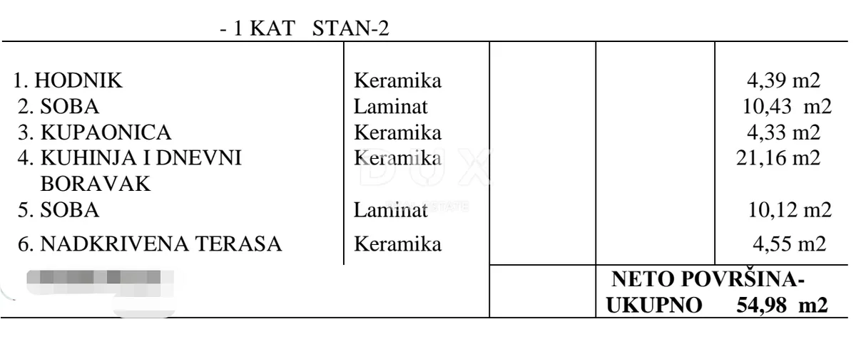 Stan - Pula, 62.16m2