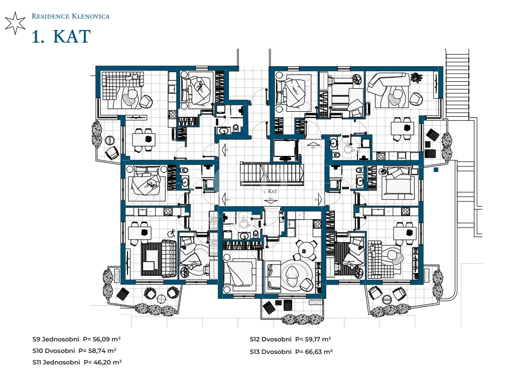 Apartment - Novi Vinodolski, 55.45m2