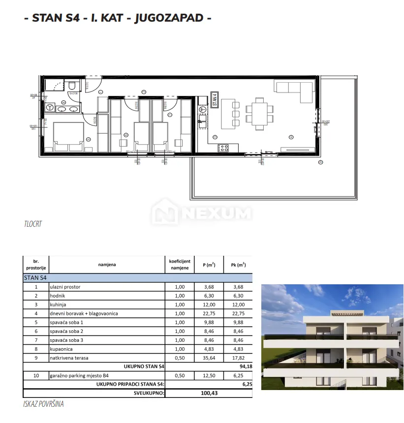 Stan - Kaštela, 94m2