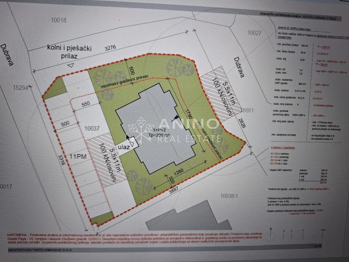 Zemljište - Pag, 1000m2