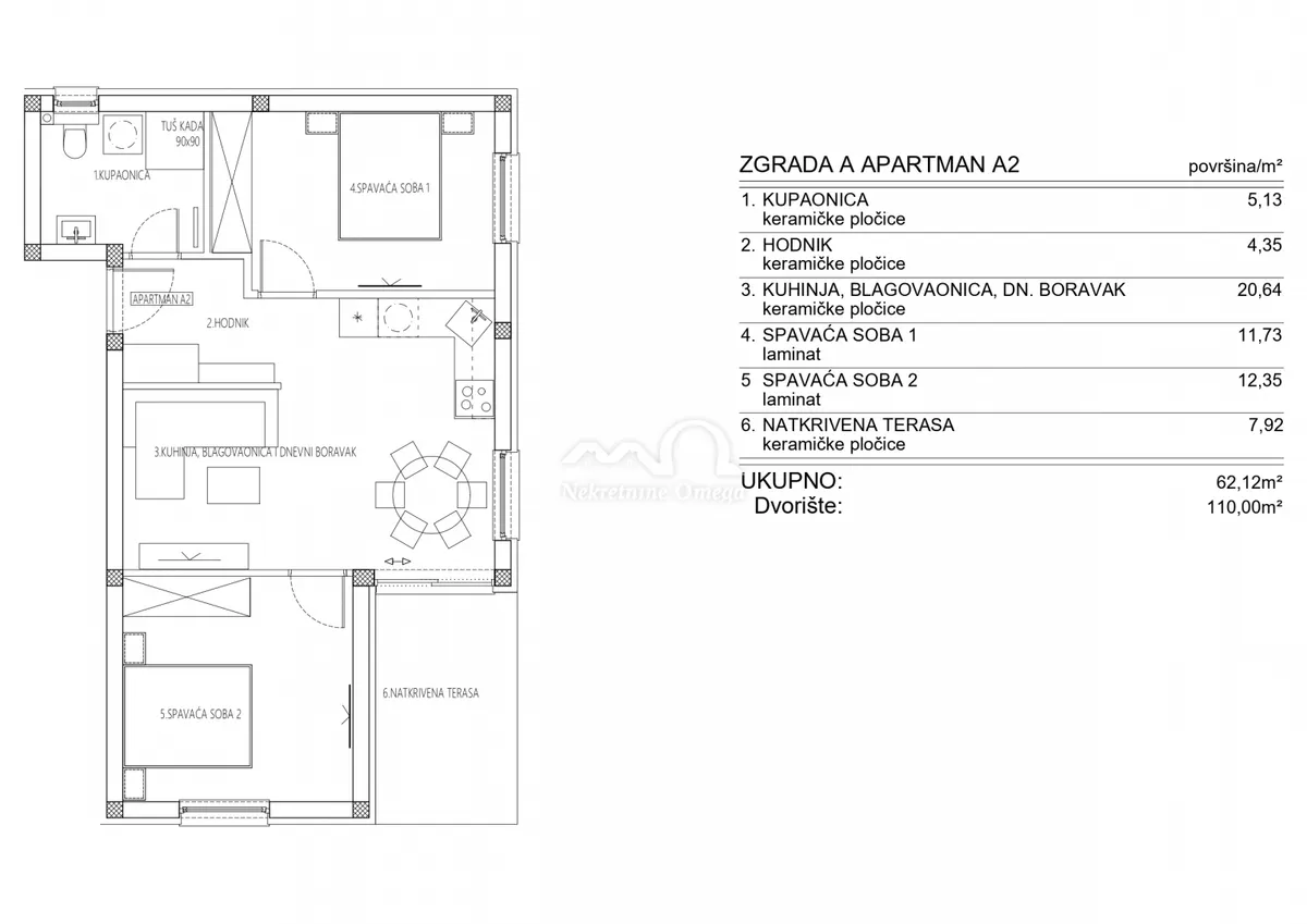 Stan - Šibenik, 62m2