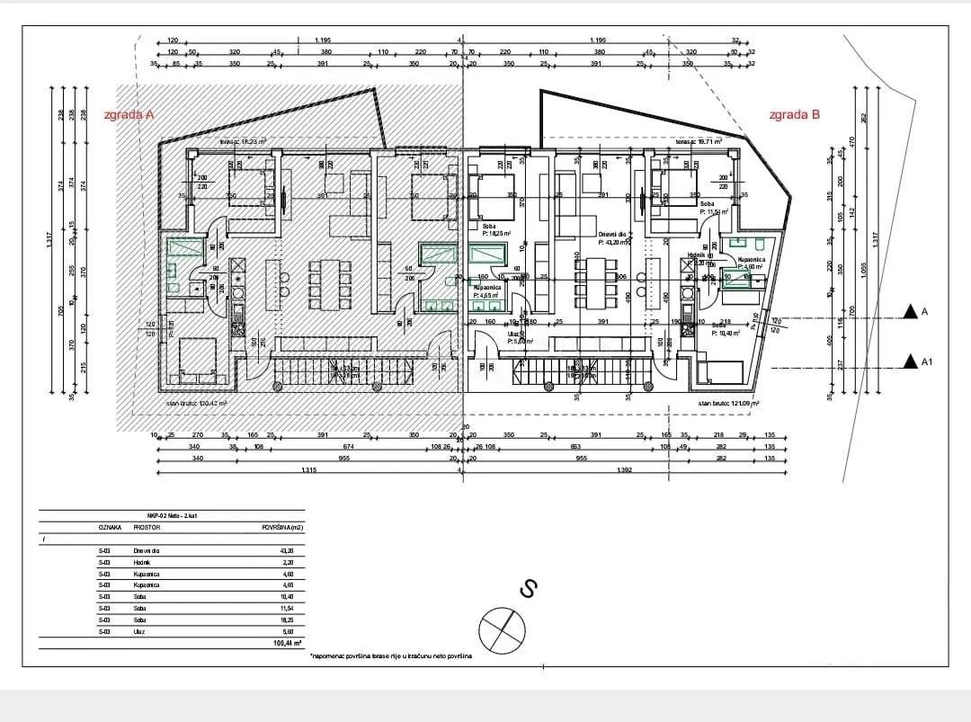 Stan - Punat, 100.44m2