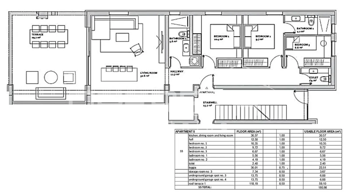 Apartment - Diklo, Zadar, Zadar, 181m2