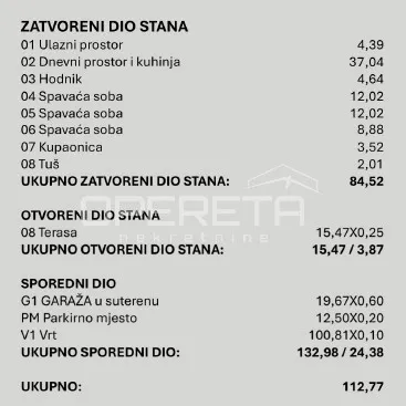 Stan - Belinin put, Vrapče-Podsused, Zagreb, 113m2