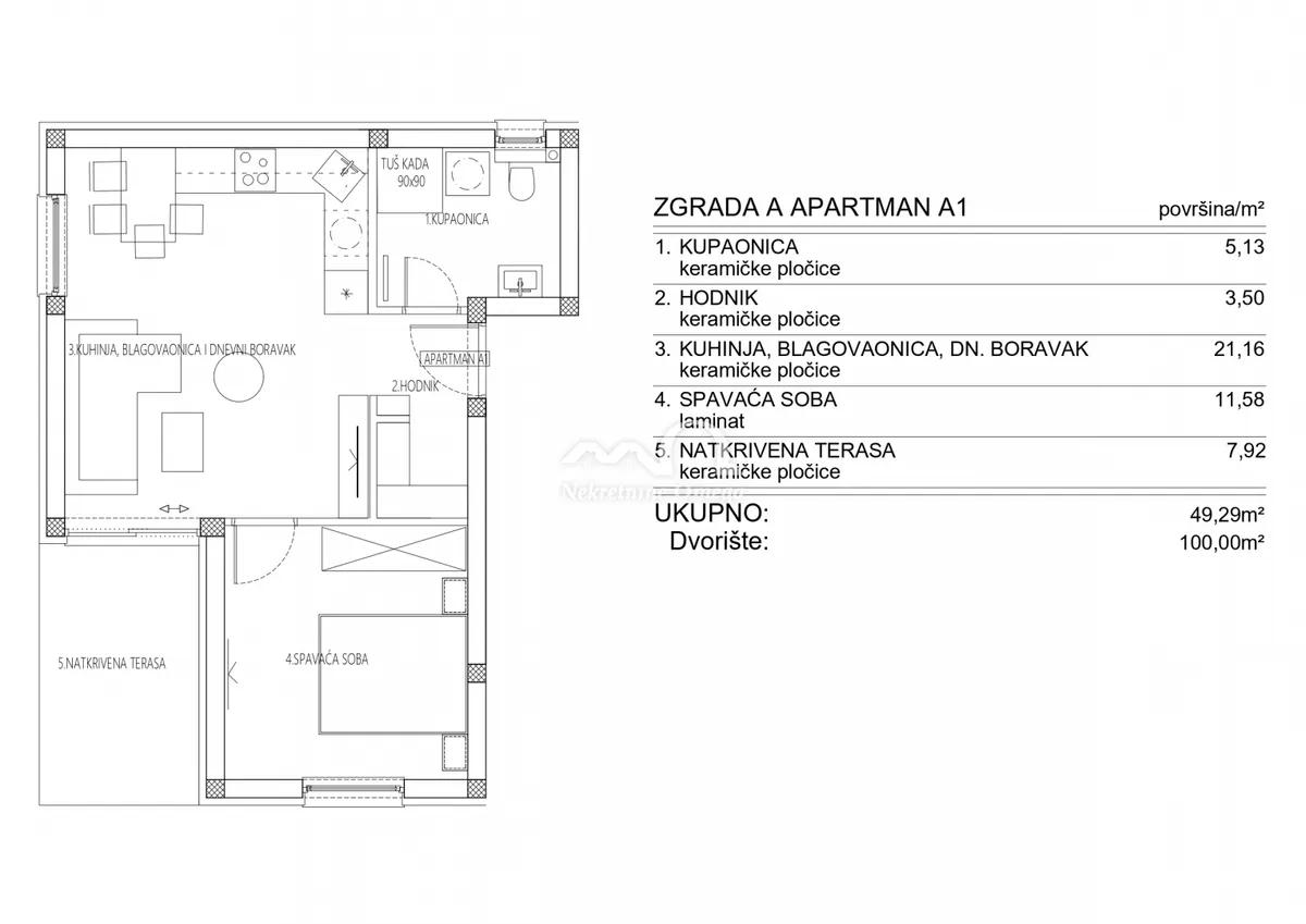 Stan - Šibenik, 49m2