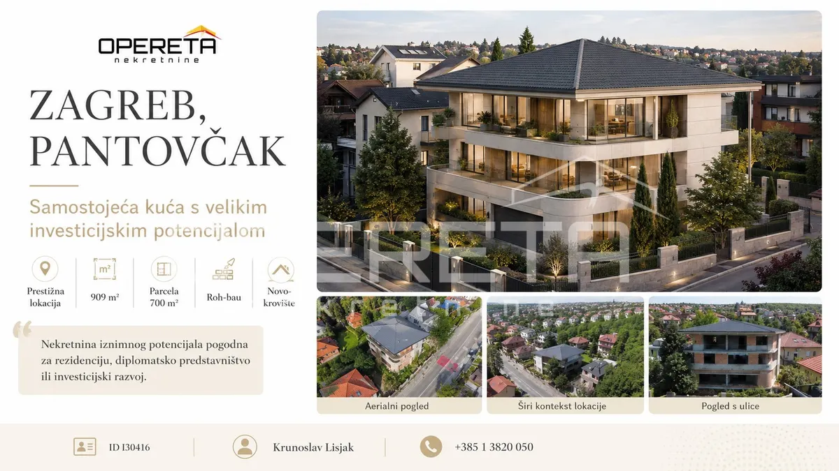 Kuća - Pantovčak, Centar, Zagreb, 909m2
