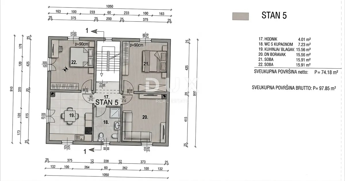 Stan - Kanfanar, 74m2