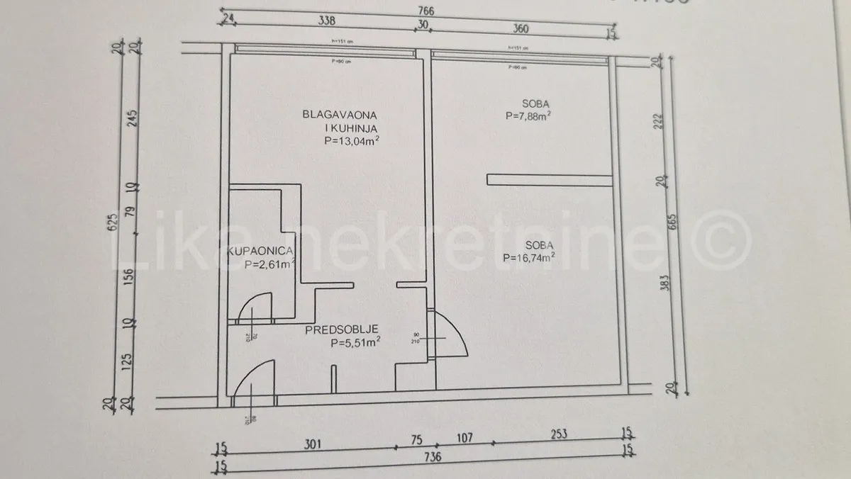 Apartment - Granešina, Zagreb, 46m2