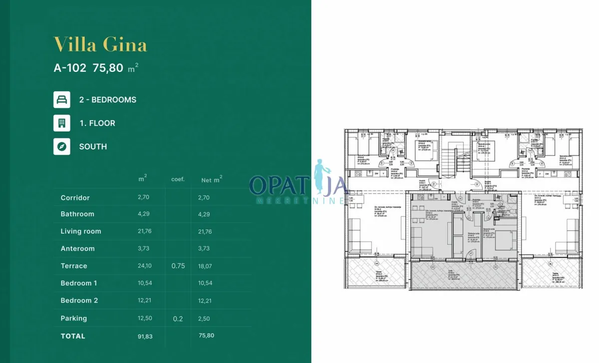 Stan - Privlaka, 75.8m2