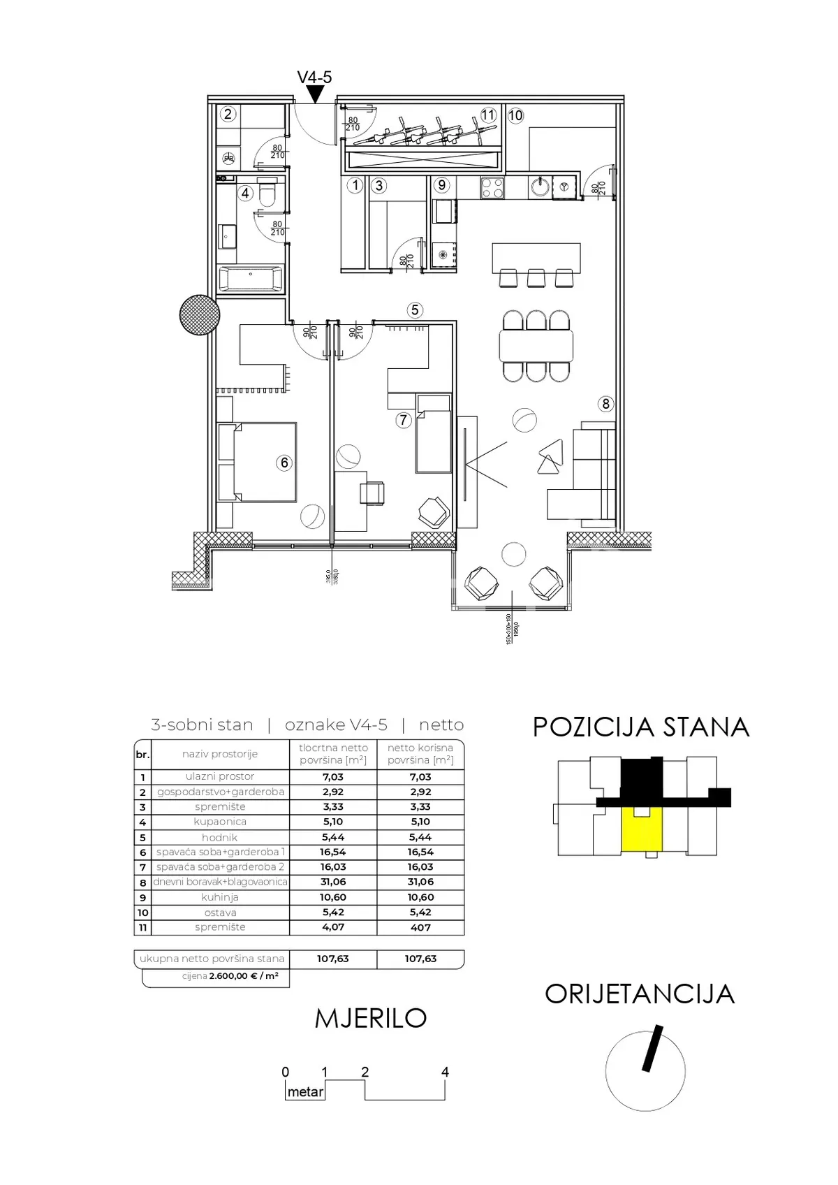 Stan - Centar, Varaždin, Varaždin, 108m2