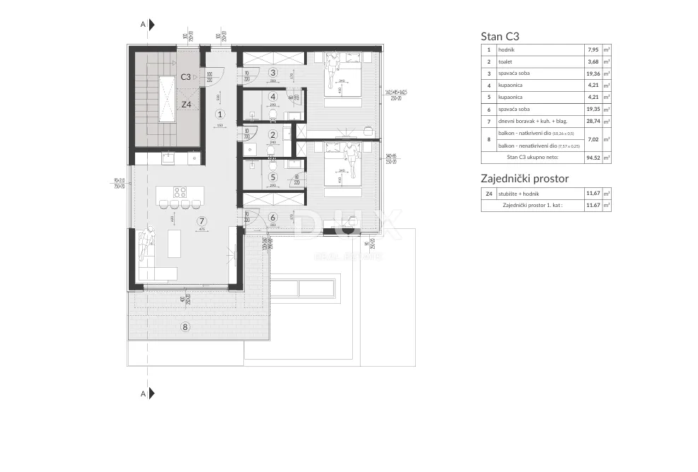 Apartment - Medulin, 94.52m2