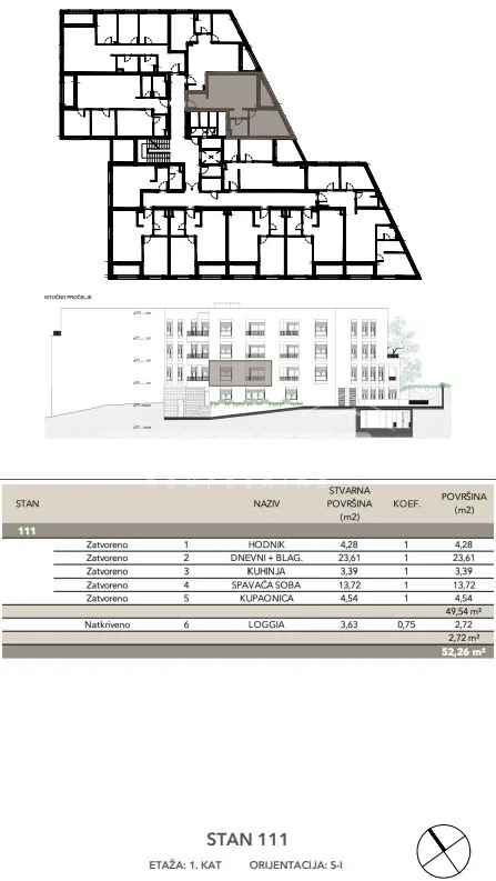 Stan - Kuniščak, Črnomerec, Zagreb, 52m2