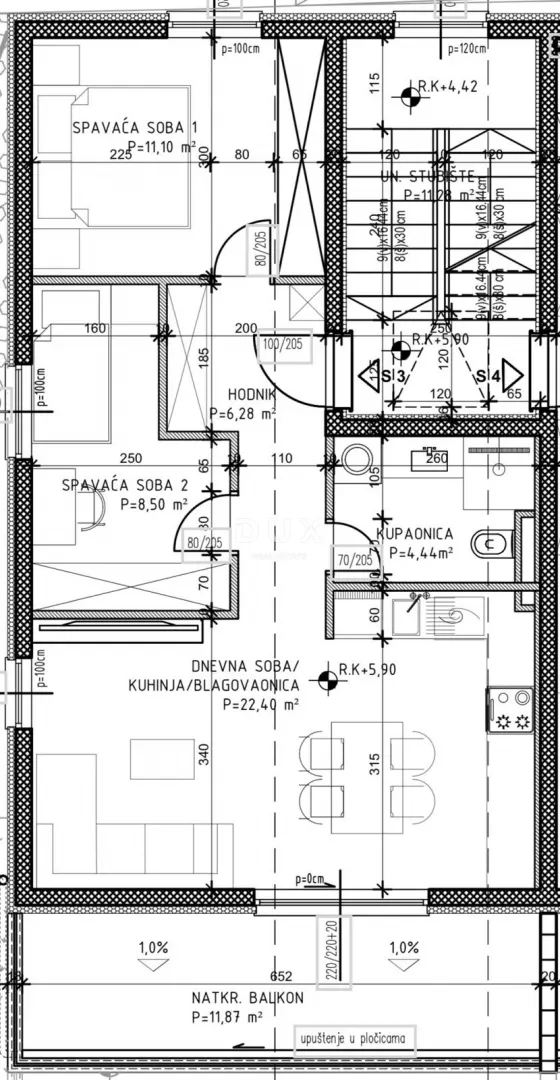 Stan - Kaštela, 58.66m2