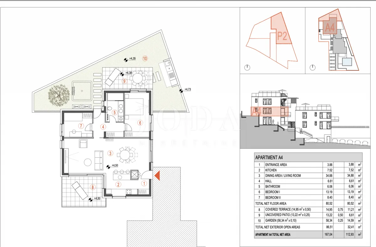 Apartment - Primošten, 121m2