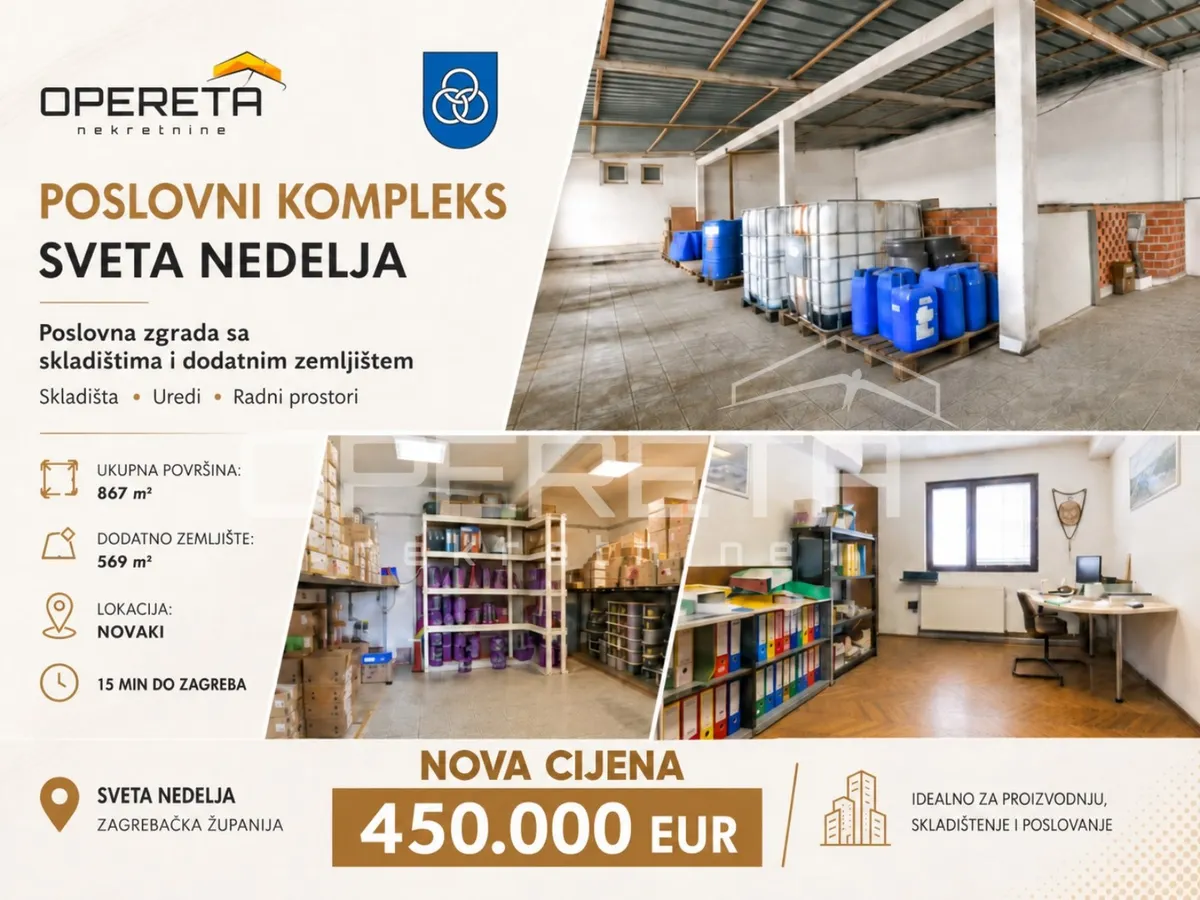 Poslovni Prostor - Industrijska ulica, Sveta Nedelja, Sveta Nedelja, 867m2