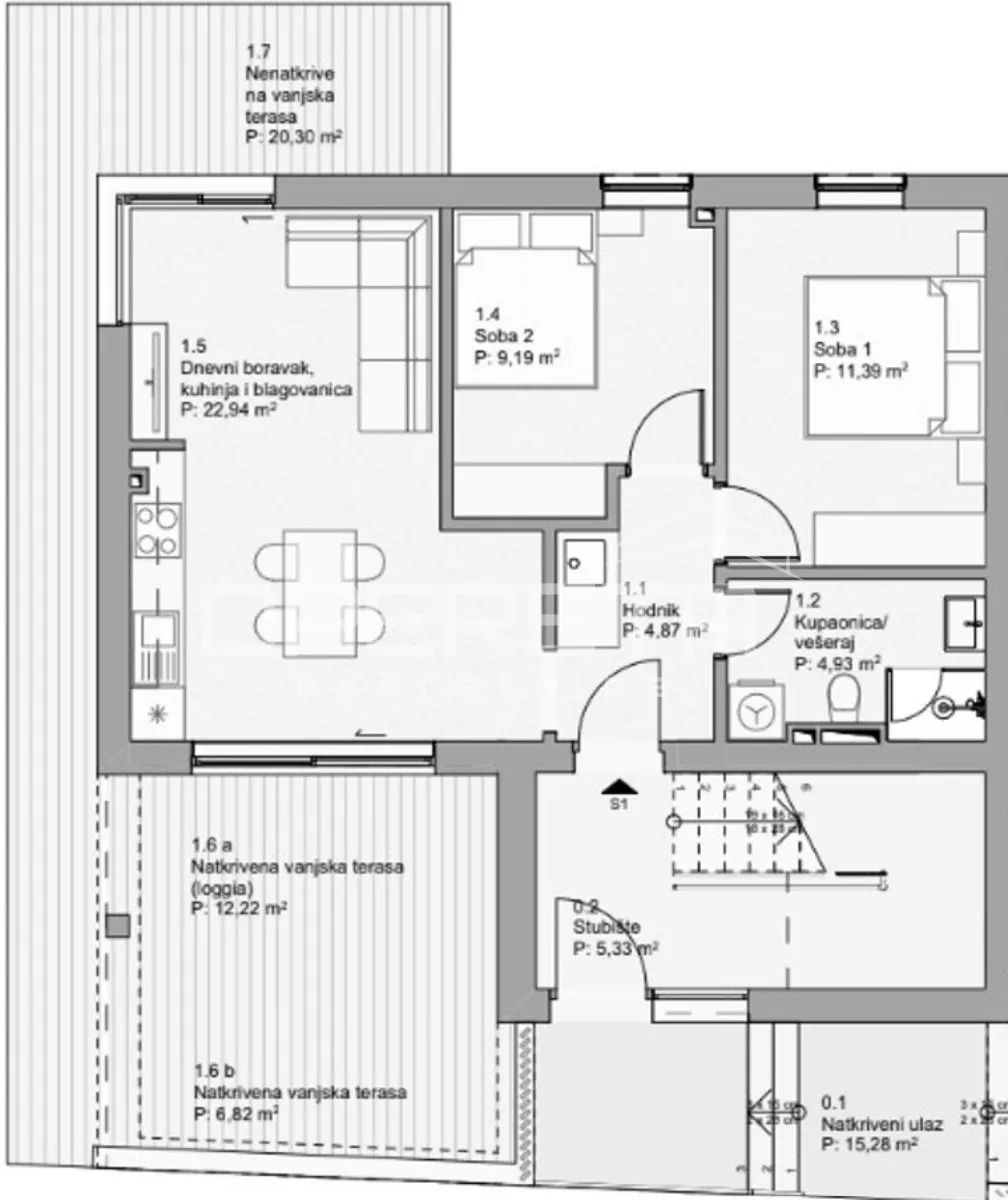Apartment - Povljana, Otok Pag, Pag, 82.9m2