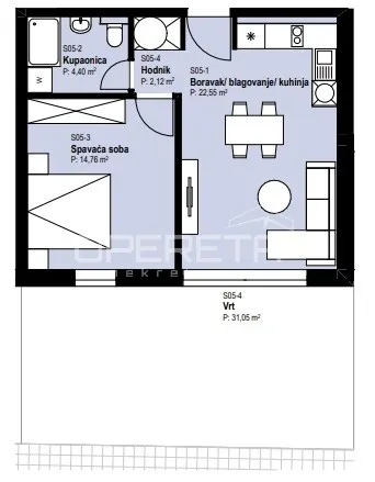 Apartment - II. Struge, Istok, Zagreb, 50m2