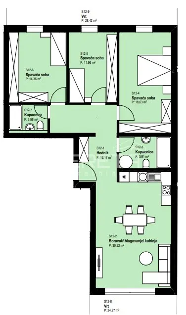 Apartment - II. Struge, Istok, Zagreb, 106m2