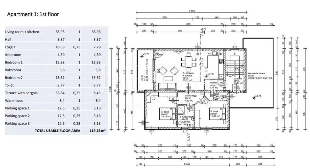 Stan - Rab, 120m2