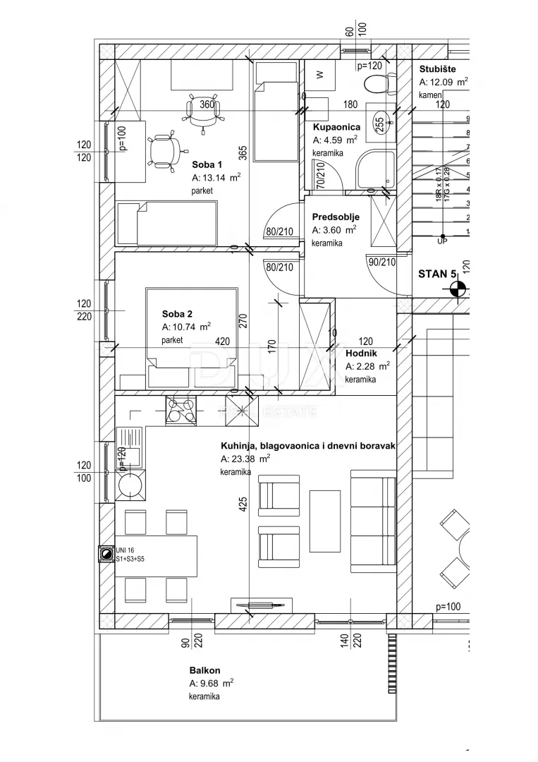 Apartment - Viškovo, 67.41m2