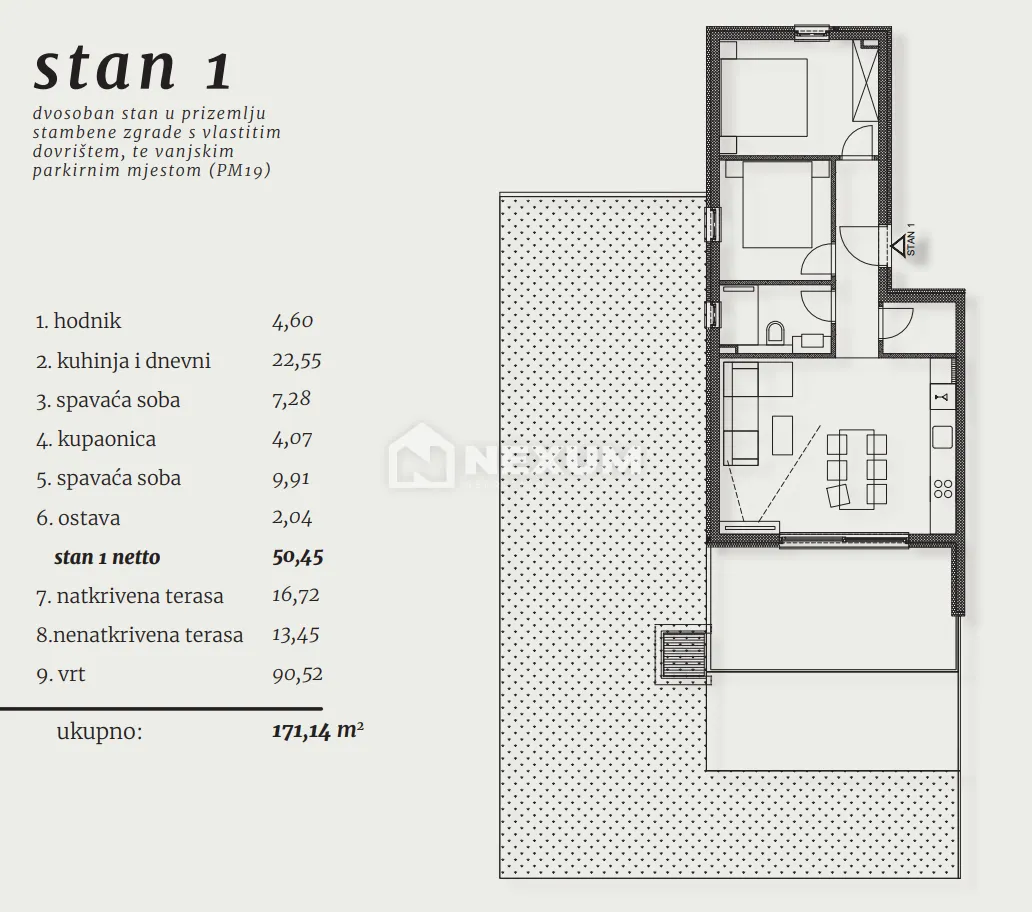 Stan - Okrug, 76m2