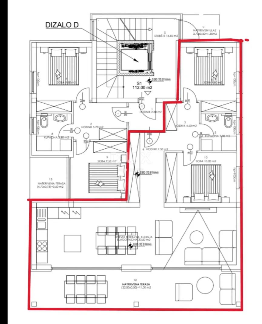 Stan - Medulin, 78m2