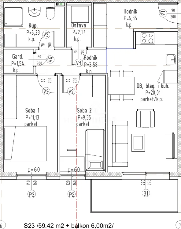 Stan - Velika Gorica - Okolica, 62.42m2