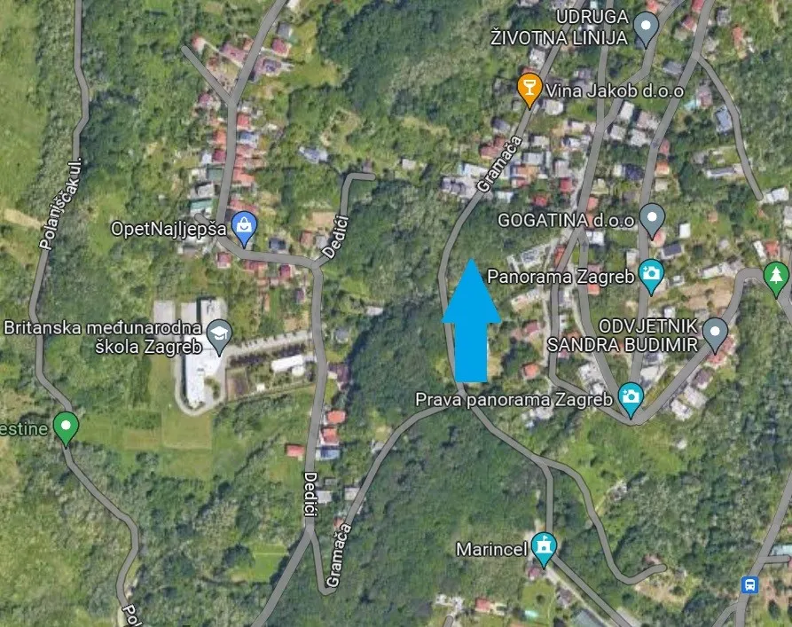 Zemljište - Gramača, Podsljeme, Zagreb, 1313m2