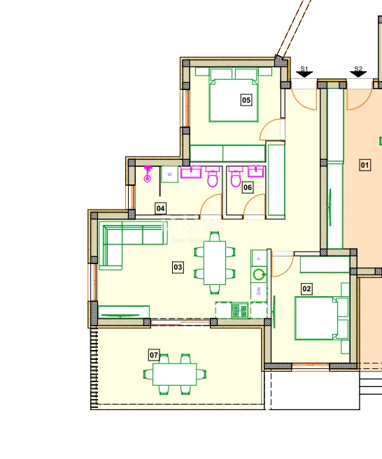 Stan - Vodice, 80.91m2