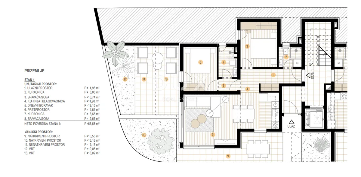 Stan - Primošten, 83.26m2