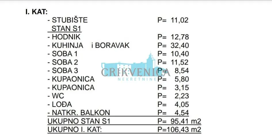 Stan - Novi Vinodolski, 95m2