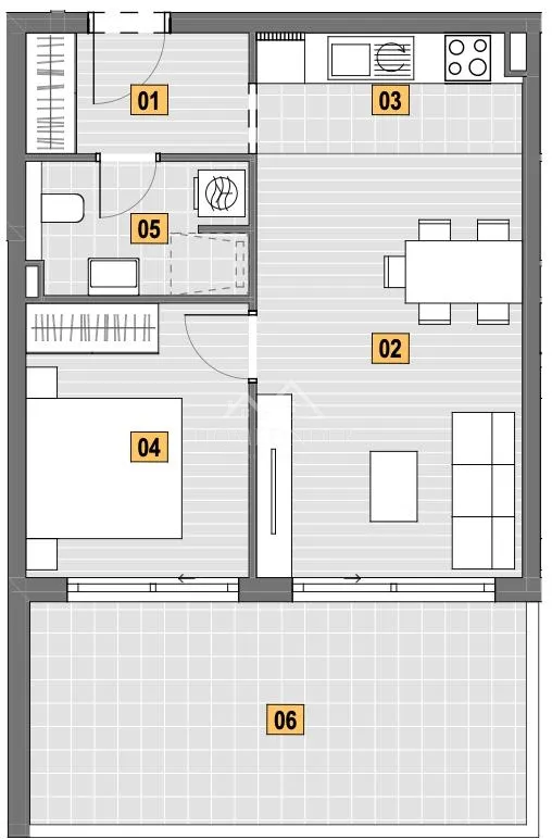 Apartment - Senj, 58.45m2