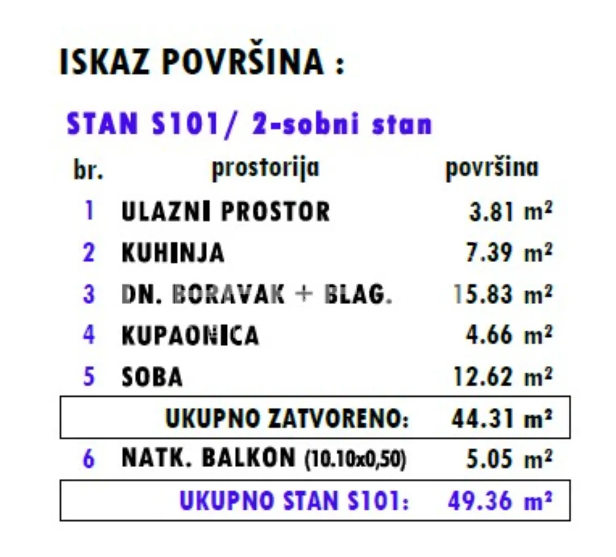 Stan - Štefanovečka, Istok, Zagreb, 49m2