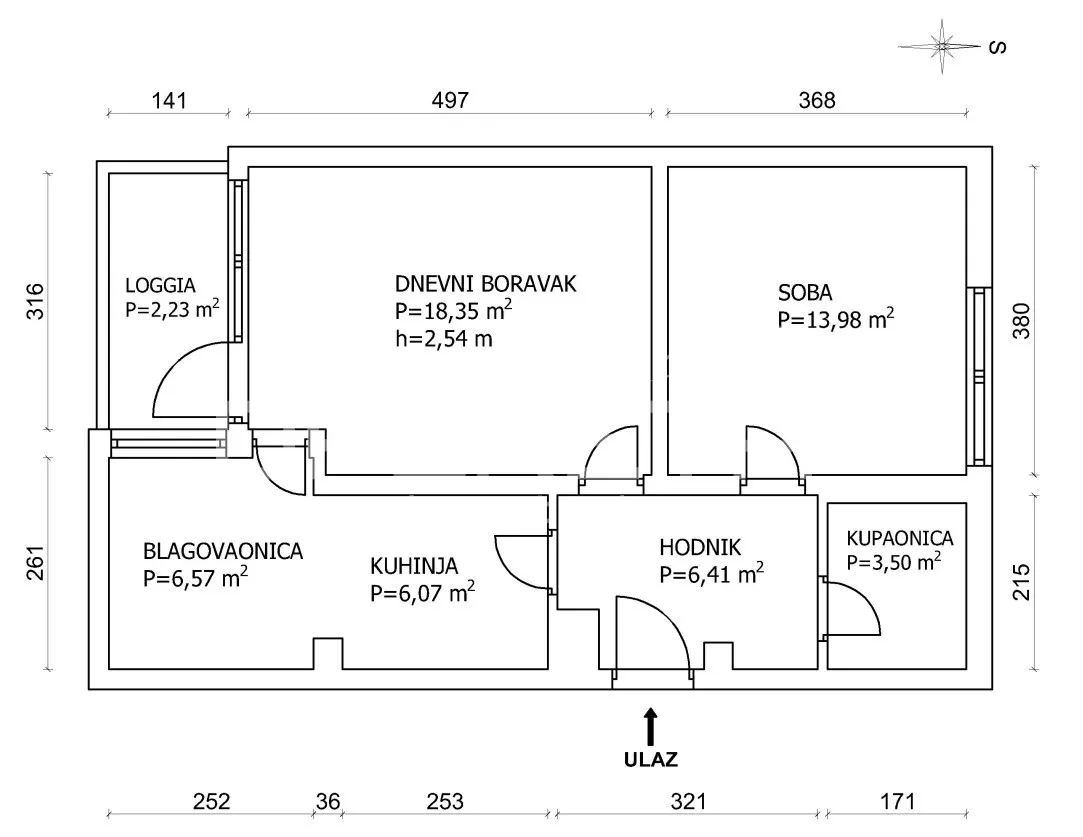 Apartment - Sv.Mateja, Novi Zagreb - istok, Zagreb, 57m2