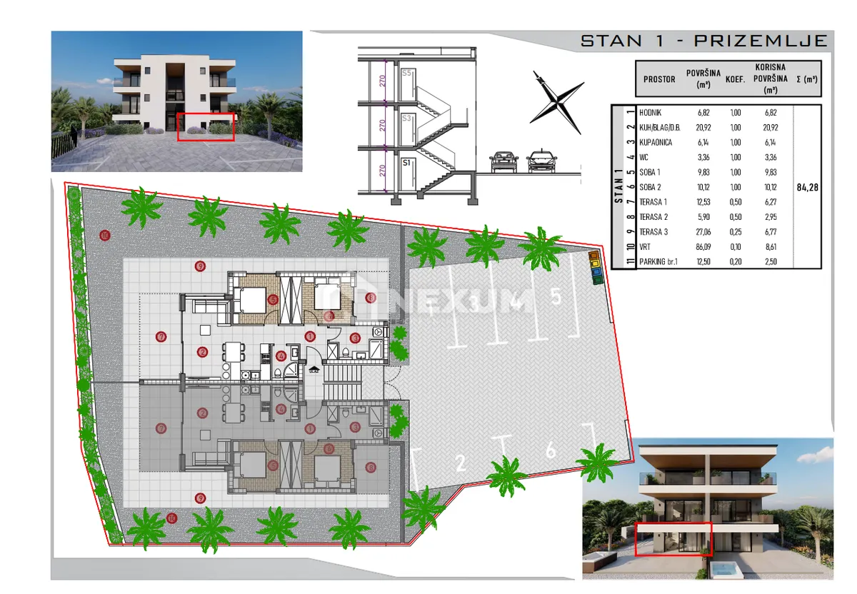Stan - Rogoznica, 84m2