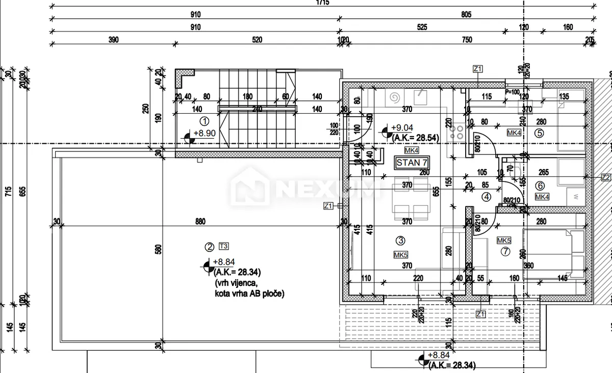 Stan - Trogir, 105m2
