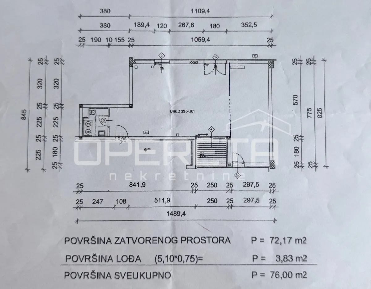 Ured - Radnička, Trnje, Zagreb, 80m2