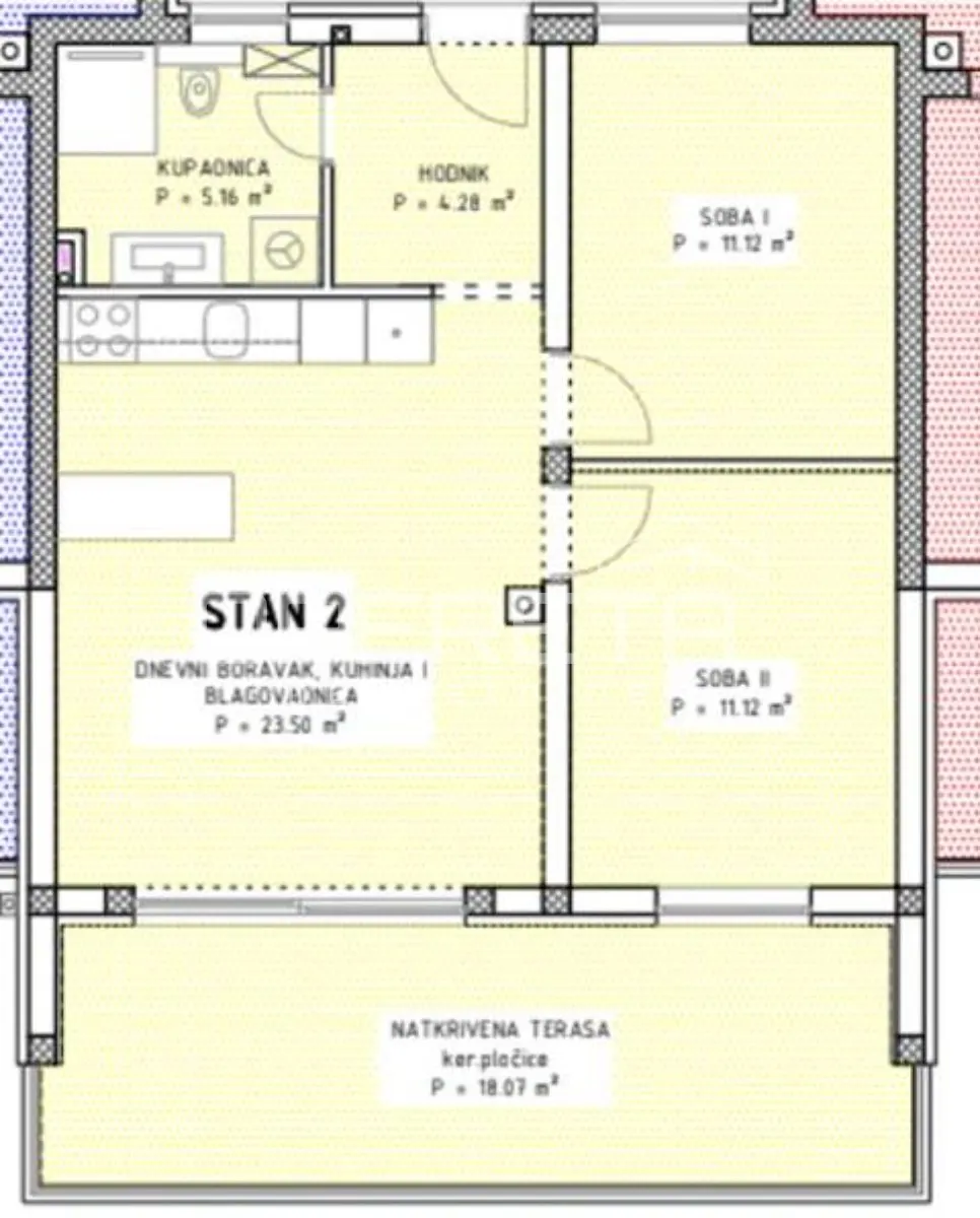 Stan - Murvica, Poličnik, Poličnik, 72m2