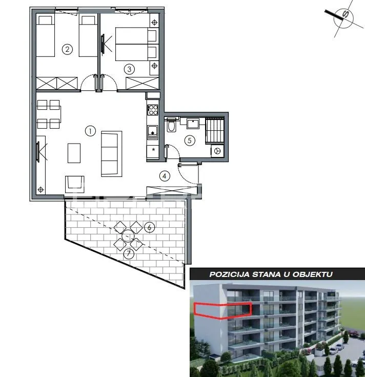 Apartment - Centar, Makarska, Makarska, 70.62m2