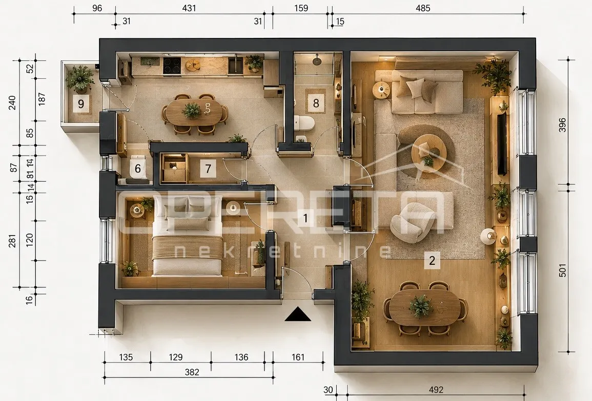 Apartment - Plitvička, Trnje, Zagreb, 80m2