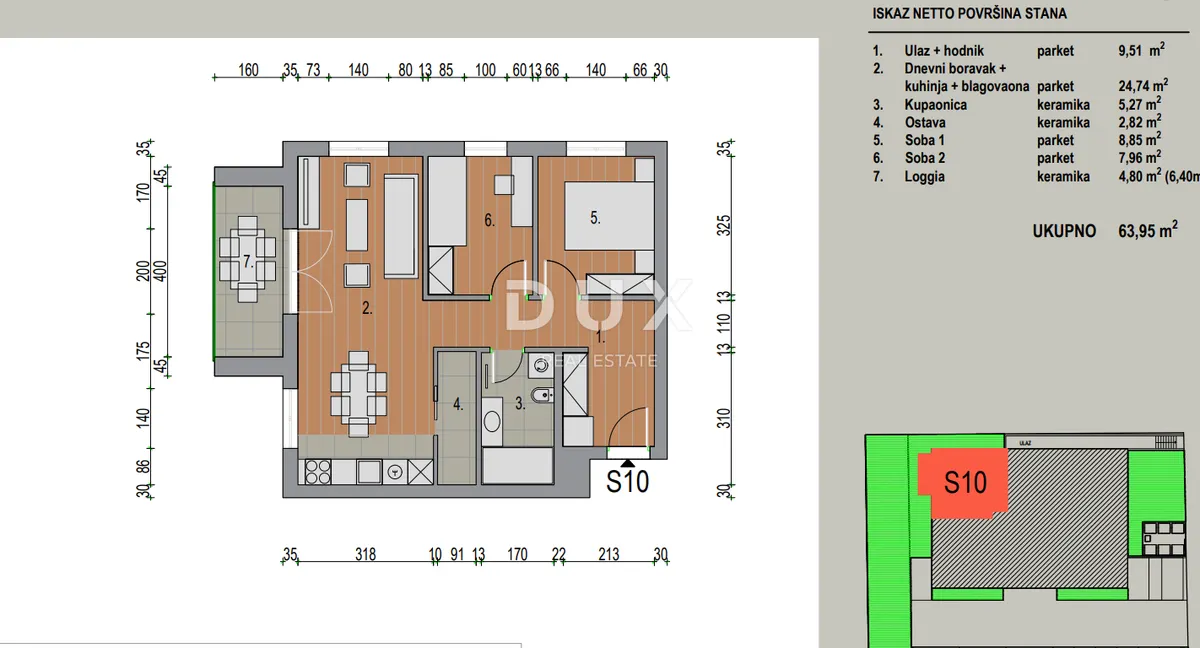 Stan - Dugo Selo, 63.95m2