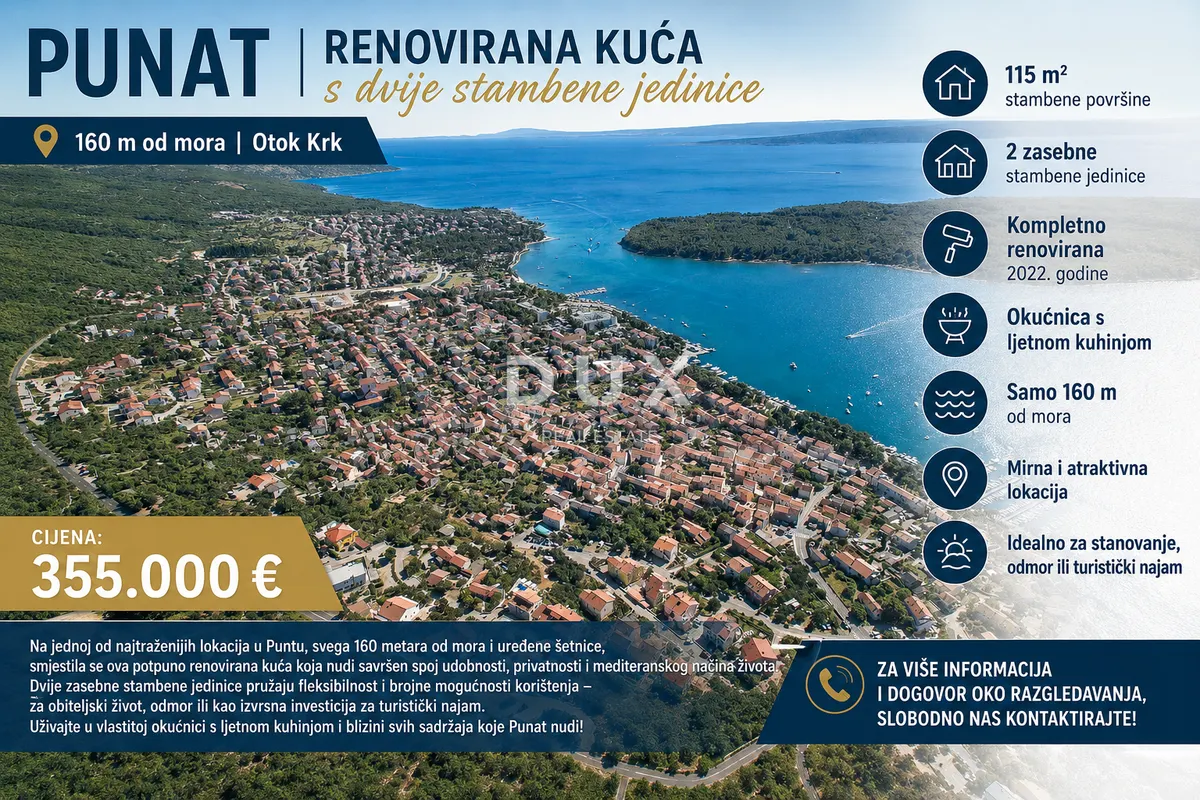 Kuća - Punat, 115m2