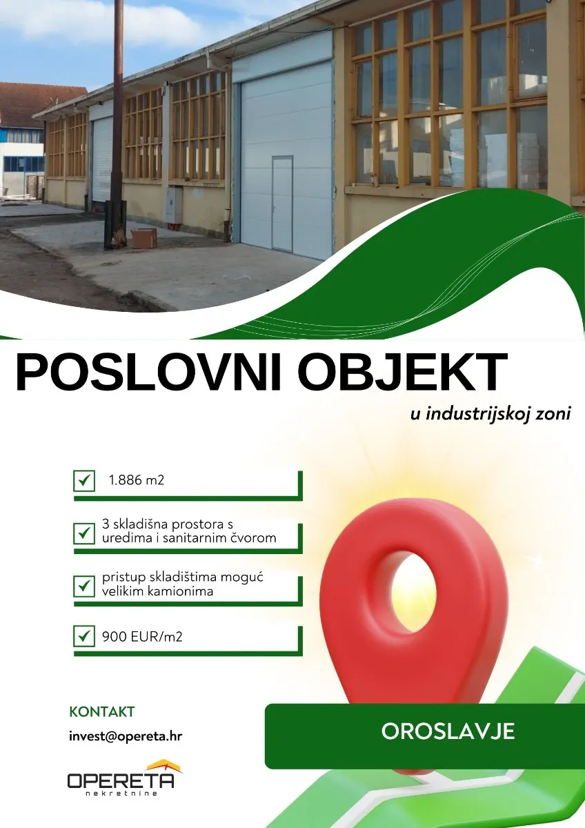 Poslovni Prostor - Milana Prpića, Oroslavje, Oroslavje, 1886m2