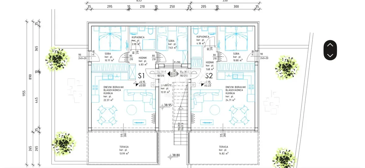 Stan - Jasenice, 52m2