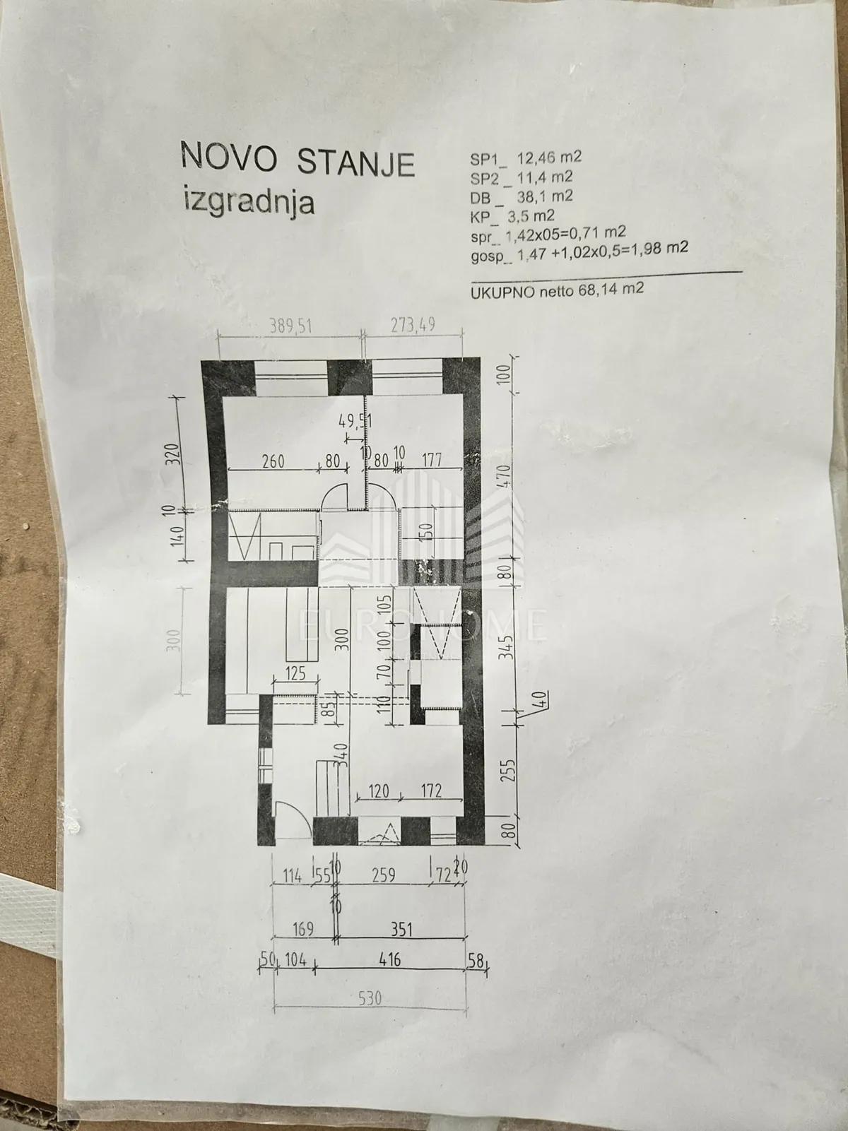 Stan - Donji Grad, 68m2