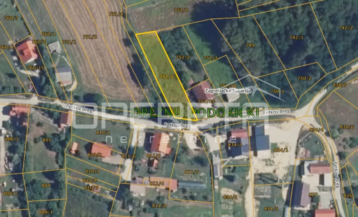 Land - Petkov breg, Samobor, Samobor, 1316m2