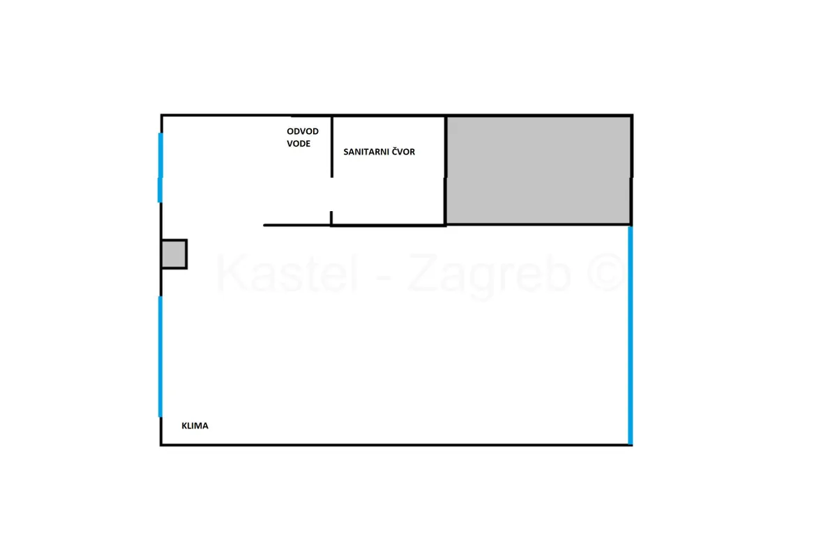 Commercial Space - Gornja Dubrava, Zagreb, 24.57m2