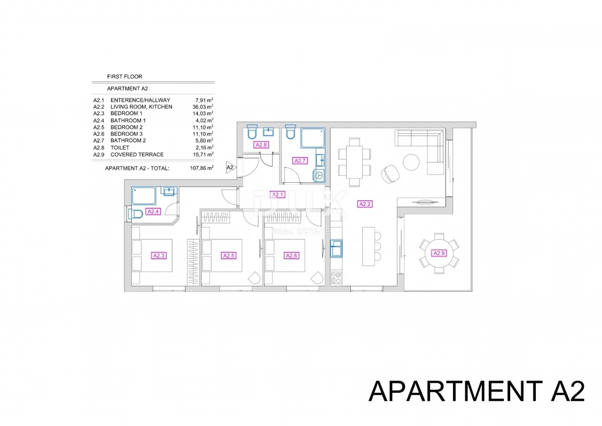 Apartment - Vrbnik, 108m2