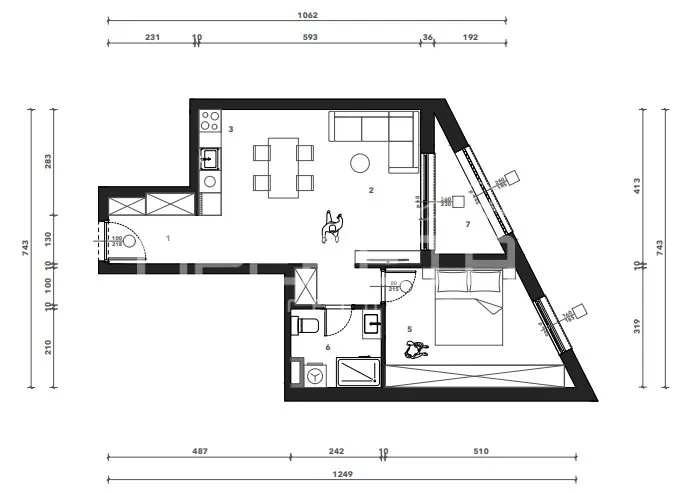 Stan - Kuniščak, Črnomerec, Zagreb, 52m2